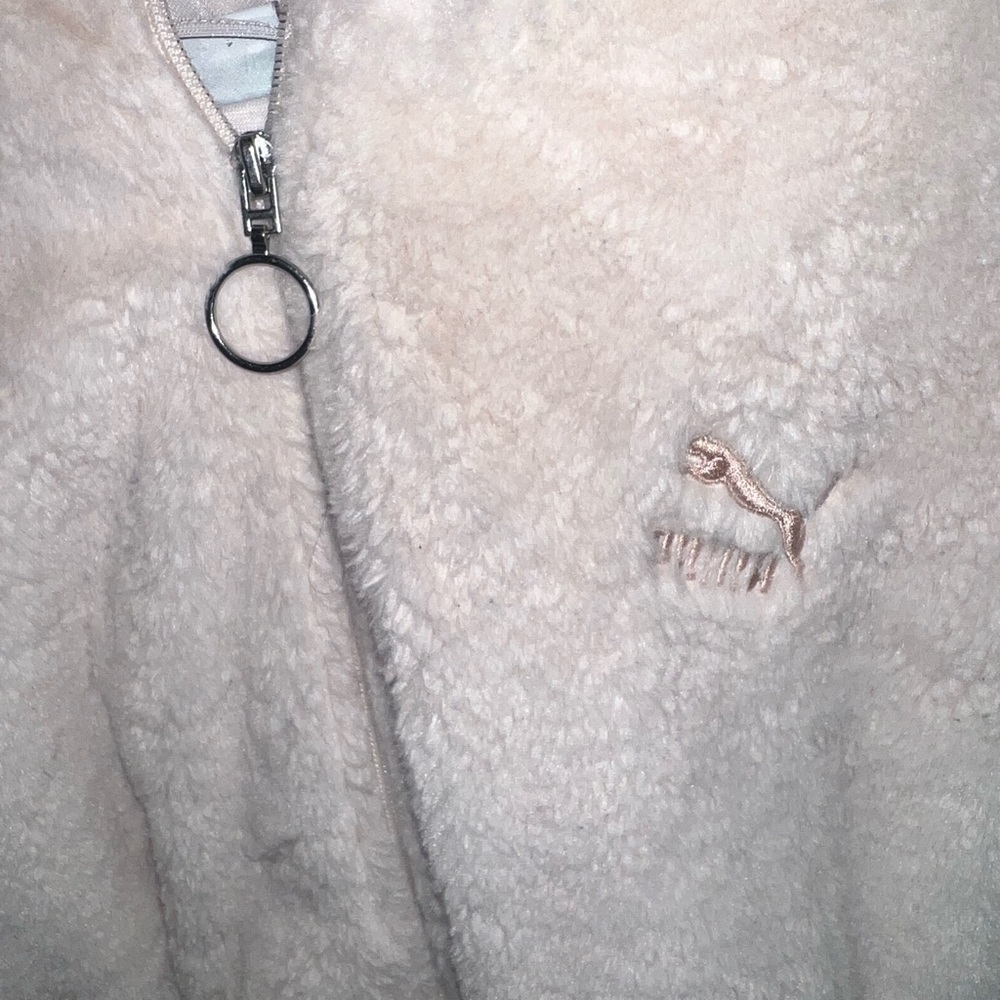 Light pink puma fluffy sweater